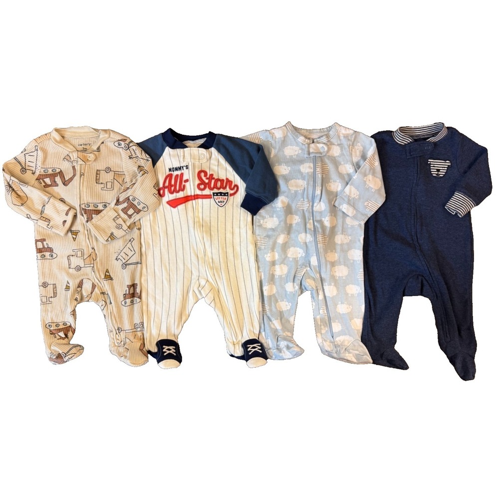 Baby Boy 3 Months Footed Sleepers Rompers Outfits Sleep N Play Pajamas Clothes